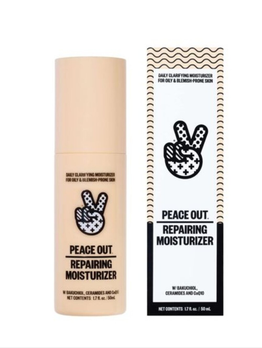 PEACE OUT Repairing Moisturizer 1.7 Oz. *NEW*